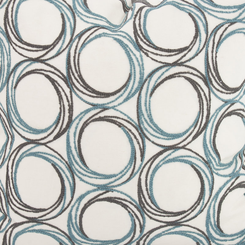 Coussin décoratif carré & insert, H 24 po x l 24 po, Indigo