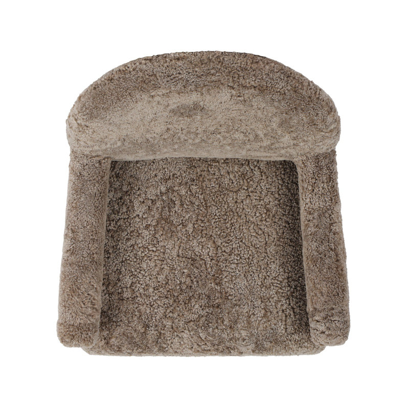Gabriette Chair-Taupe Shearling, Taupe Shearling