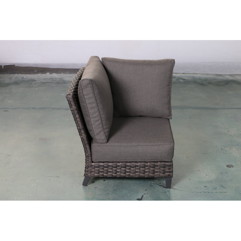 Chaise de patio avec coussins Rebecca