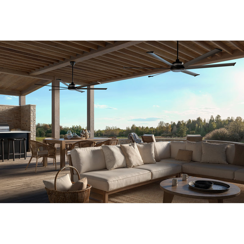 Mammoth Ceiling Fan, No Light, Black, 60" Wide
