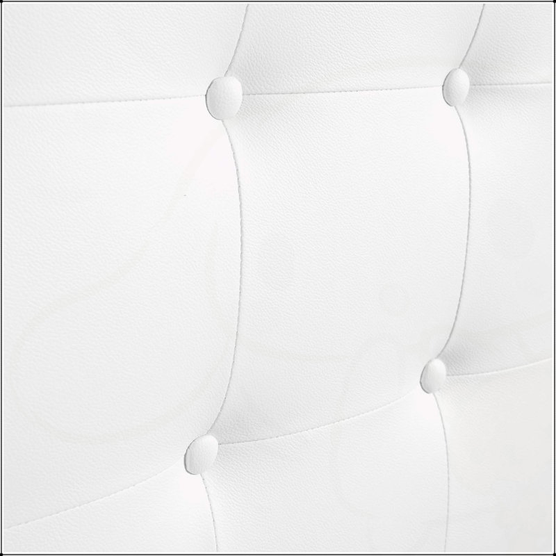 Tête de lit réglable élégante et légère, Blanc, Grand