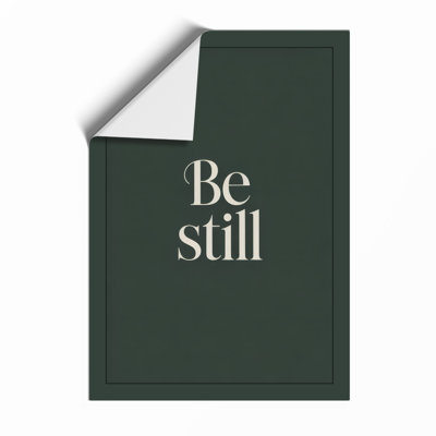 Be Still Minimalist - Framed Print
