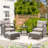 Rashaan 2 - Person Patio Conversation Set with Cushions-1410004208