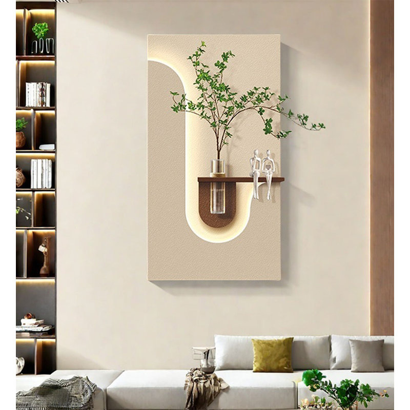 Ensemble de décoration murale branche d'arbre en métal - œuvre d'art moderne en fer