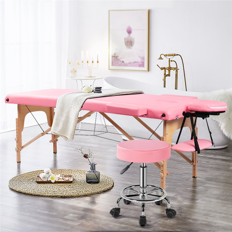 Tabouret actif à hauteur ajustable Valmar, Rose