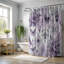 Rideau de douche standard 1 pièce Lilac Edge-1694397196