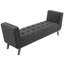 Banc d'appoint en tissu capitonné Haven Modway-1025054636
