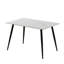 Stone Top Metal Base Dining Table