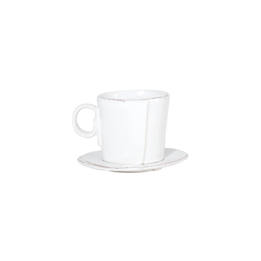 Lastra Cappuccino Cup and Saucer Set VIETRI 