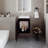 Wengue Bathroom Vanity With Integrated Sink-1326171737