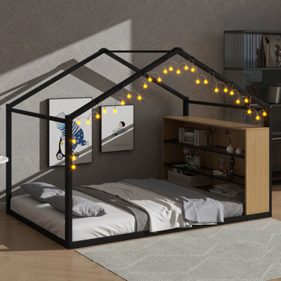 Éclairage intégré en métal en forme de structure de lit