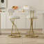 Ensemble de 2 tabourets de bar en forme de S avec tabourets de bar rembourrés à imprimé floral et tabouret à hauteur de comptoir pour îlot de cuisine