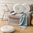  Velvet Round Throw Pillow for Sofa Decor 18-Inch (Set of 2)-732722235