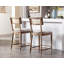 Tabouret de comptoir en bois massif de 26,25 po Alyssya-87684018-93177429