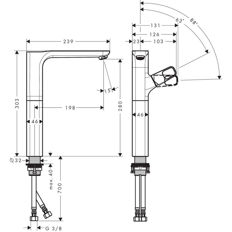 Axor Urquiola HigRise Faucet