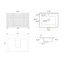 Base de meuble-lavabo mural simple 48 48,01 po seulement-101092159
