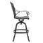 Tabouret de bar pivotant en aluminium moulé