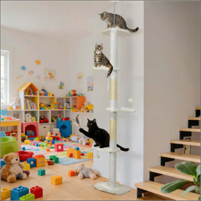 Arbre à chat, arbre à chat du sol au plafond