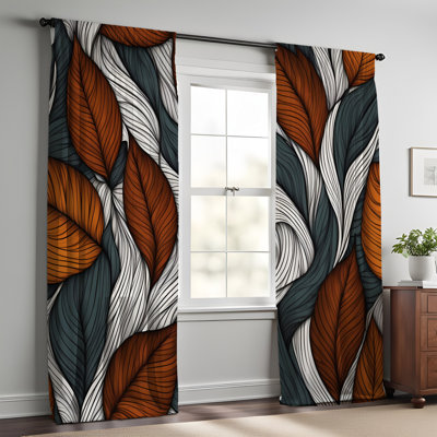 Zhaire Semi Sheer Curtain Pair