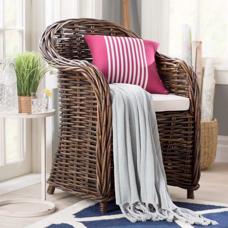  Housse de coussin carré et insert, H 18 po x l 18 po x P 2 po, Bourgogne / ivoire