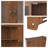 Vintage Wall Cabinet with Three Tiers of Storage with Towel Rack, for Bathroom, Kitchen,Dining Room-114367391