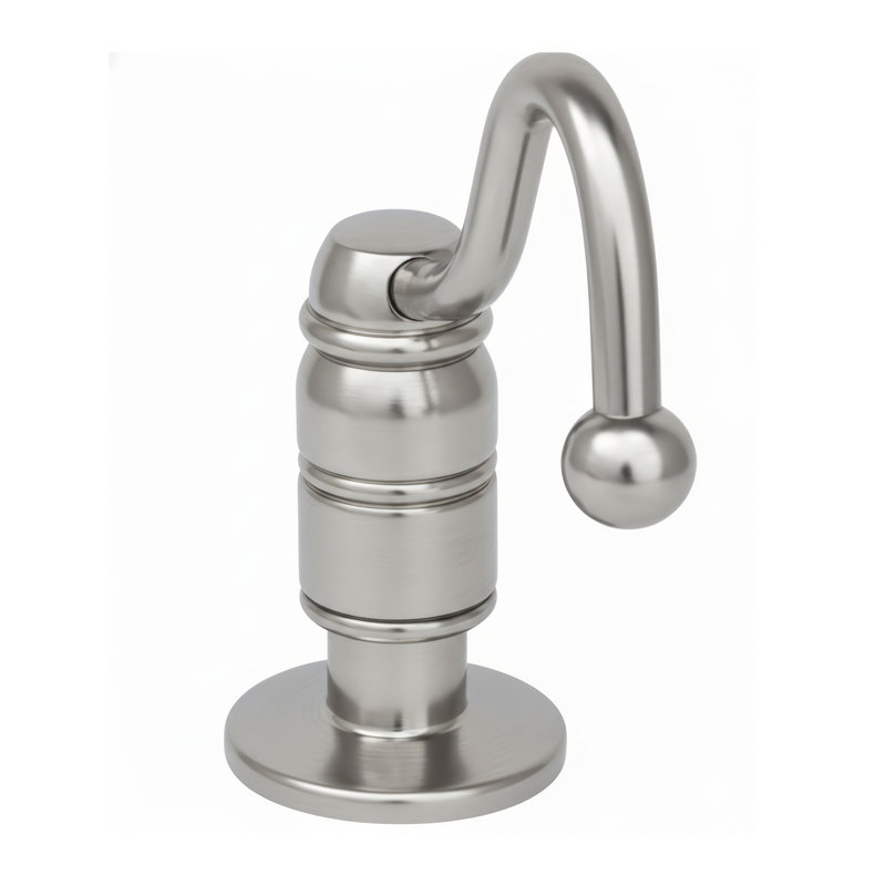 Whitehaus Beluga Solid Soap & Lotion Dispenser, Satin Chrome