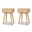 Morwenna 40cm W Solid + Manufactured Wood Bedside Table-30106992