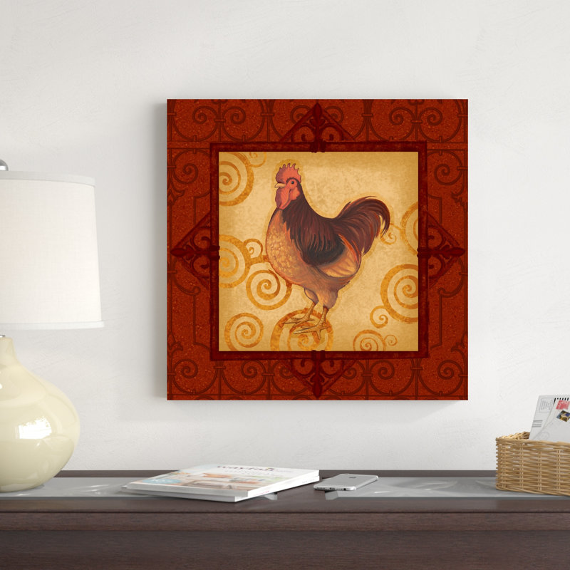 Coq décoratif III, H 20 po x l 20 po x P 1,25 po