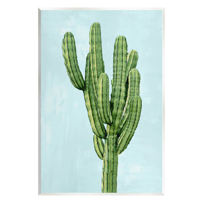 Cactus du désert, ciel bleu, estampe numérique par Mia Jensen