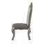 Chaise d’appoint rembourrée en blanc Niesha