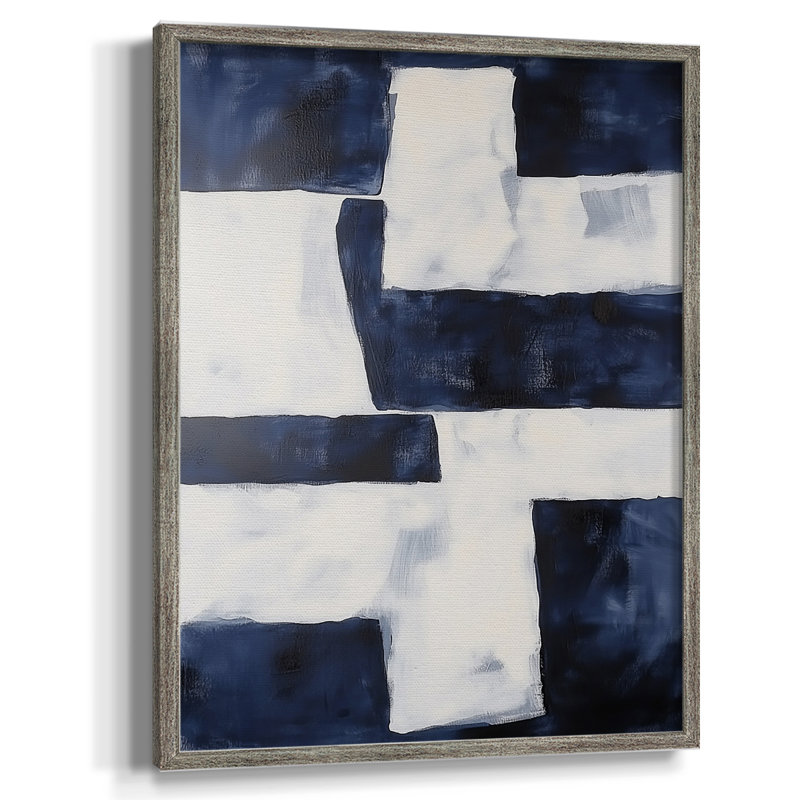 Reproduction encadrée ABSTRACT Series Dccxxxxi - bois massif, H 11 po x l 9 po