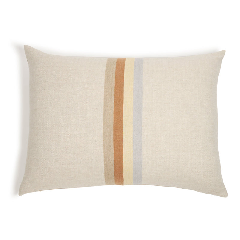 Burke Linen Reversible Throw Pillow