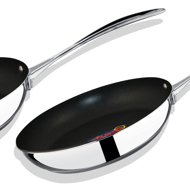 GLAMOUR DIAMOND Stainless Steel Non-Stick Frying Pan, 11.0236" W