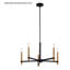 Lustre contemporain 5 lumières Damen