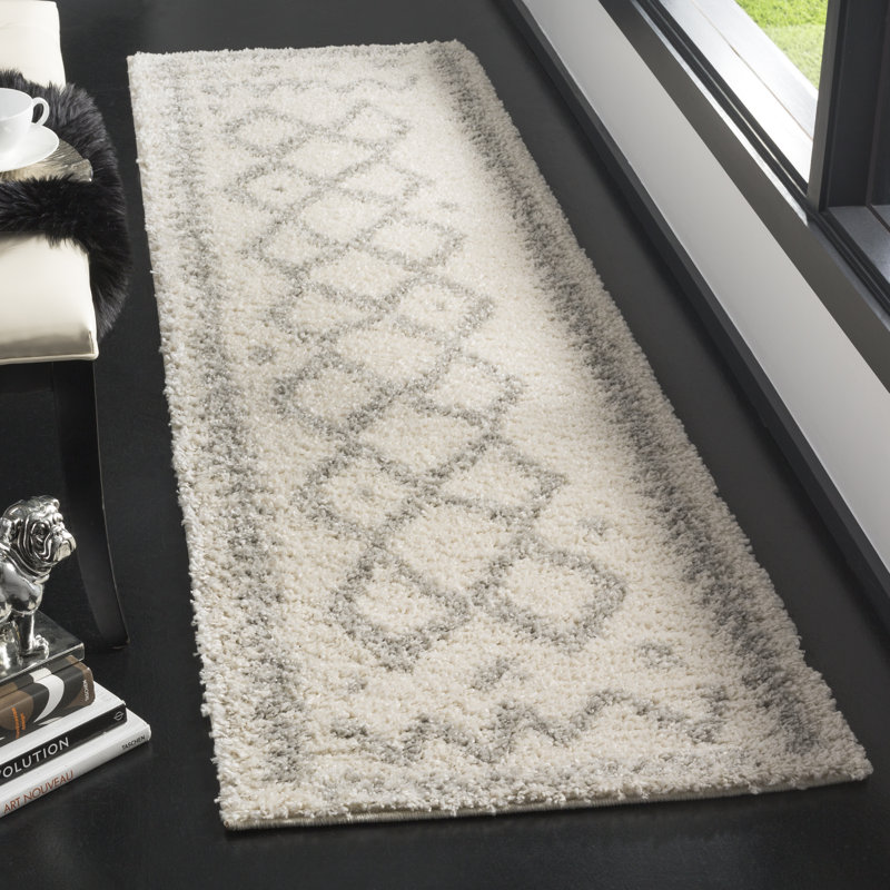 Rayleigh Geometric Hand Woven Area Rug, Runner 69 x 244 cm