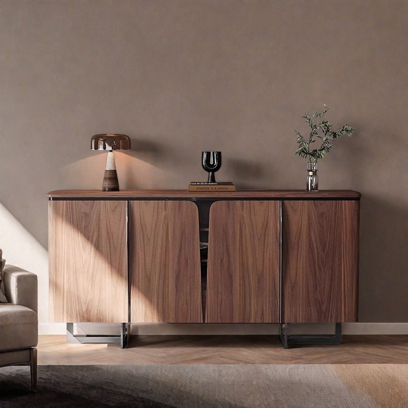 Simple And Practical Sideboard, 33.46" H x 55.12" W x 15.75" D