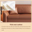Canapé-lit pliable en cuir de qualité supérieure nordique 2-en-1-129605871