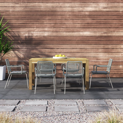 Anautica 7 Piece Dining Set with Cushions