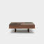 Mid Century Modern Coffee Table, Minimalist Wood Veneer Coffee Table With Multifunctional Storage For Living Room, 39.37'', Walnut