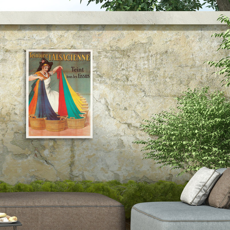 «Marcus Jules Teinture», affiche rétro sur toile, H 14 po x l 19 po