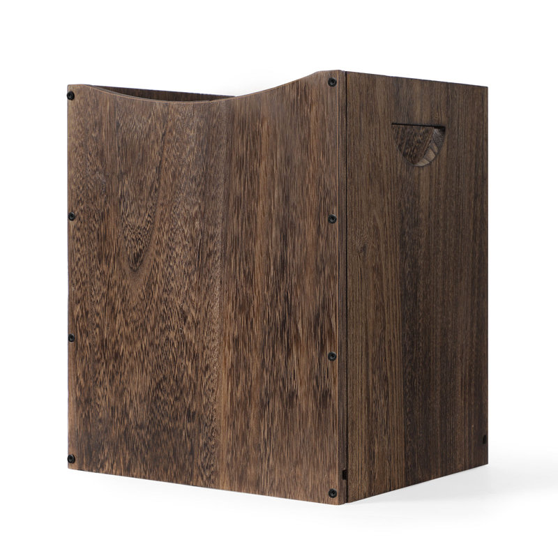 Bamboo Open Waste Basket - 5.3 Gallons, Brown