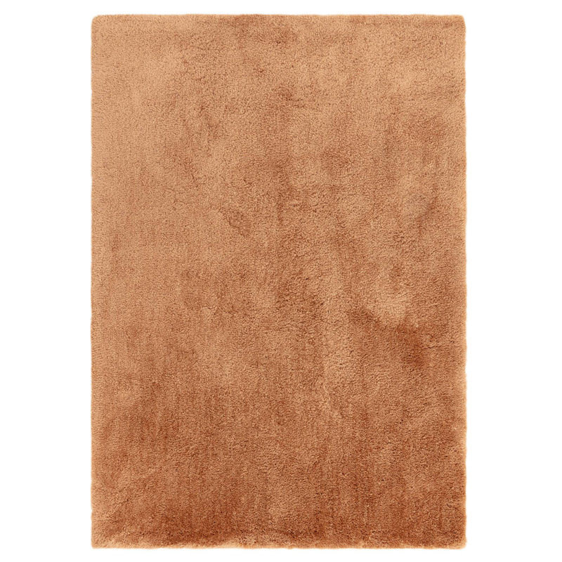 Tachiana Hand Tufted Shaggy Rust Area Rug, Rectangle 160 x 230 cm