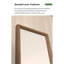 Miroir rectangulaire moderne en noyer
