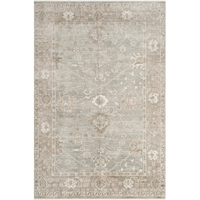 Oushak Hand Knotted Viscose Rug