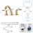 Widespread 2-handle Bathroom Faucet with Drain Assembly-91959718