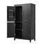 Armoire de rangement autoportante moderne Iridell avec tablettes réglables et finition imperméable-126157645