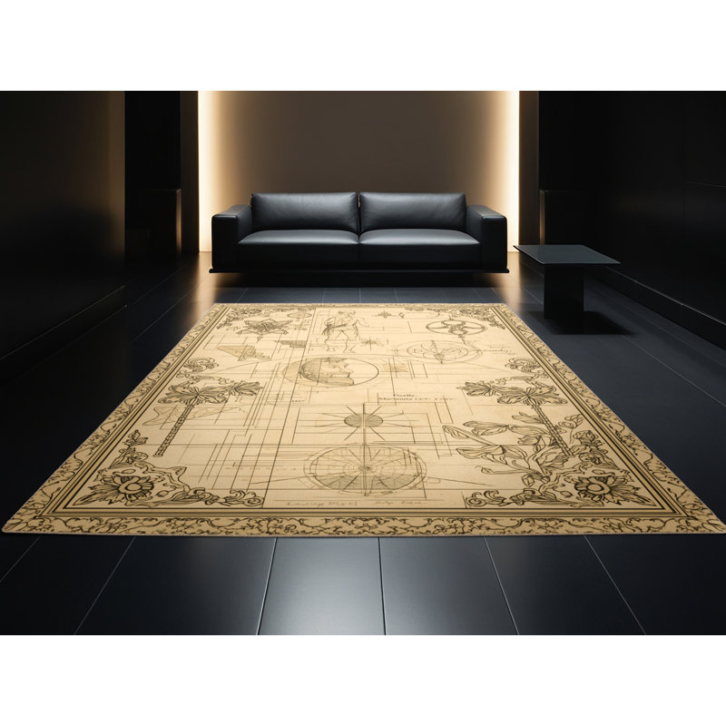 Tapis oriental brun lavable à la machine Parkwoods, 8 x 10