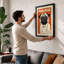 Geometric Pug Modern - Framed Print-1501521665-1501521670