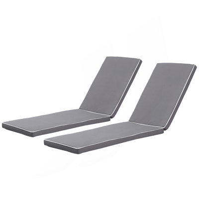 Ensemble de 2 coussins de chaise longue pour l'extérieur