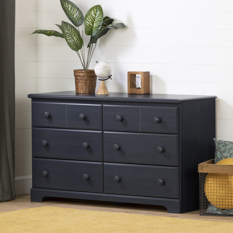 Saige 6-Drawer Dresser, Blueberry